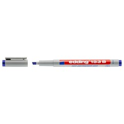 Edding 153B Çok Amaçlı Silinebilir Kesik Uçlu Kalem MAVİ - 1