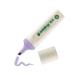 Edding 24 Ecoline Fosforlu İşaretleme Kalemi Pastel Mor - 1