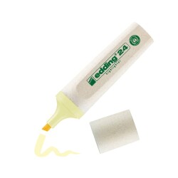 Edding 24 Ecoline Fosforlu İşaretleme Kalemi Pastel Sarı - 1
