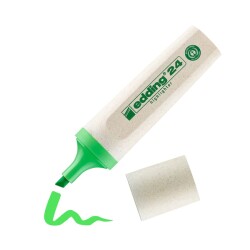 Edding 24 Ecoline Fosforlu İşaretleme Kalemi Yeşil - 1