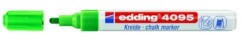 Edding 4095 Kara Tahta ve Cam için Likit Tebeşir Kalemi 3 mm Yuvarlak Uç YEŞİL - 1