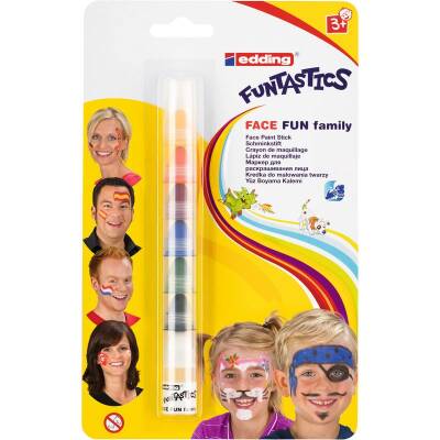 Edding 47 Funtastics Face Fun Family Yüz Boyası 7 Renk - 1