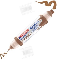 Edding 5400 Akrilik Boyama Markörü 3D Double Liner FINDIK KAHVESİ - 1