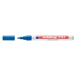 Edding 751 Çok Amaçlı Örtücü Boyama Dekorasyon Markörü 1-2 mm Mavi - 1