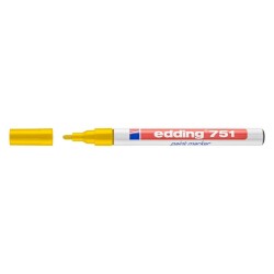 Edding 751 Çok Amaçlı Örtücü Boyama Dekorasyon Markörü 1-2 mm Sarı - 1