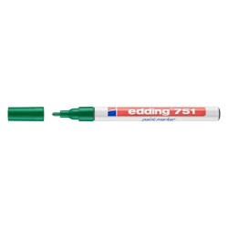 Edding 751 Çok Amaçlı Örtücü Boyama Dekorasyon Markörü 1-2 mm Yeşil - 1