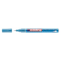 Edding 780 Çok Amaçlı Örtücü Boyama Dekorasyon Markörü 0.8 mm METALİK MAVİ - 1