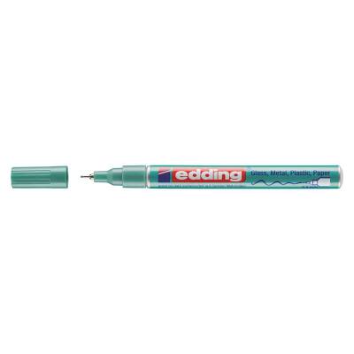 Edding 780 Çok Amaçlı Örtücü Boyama Dekorasyon Markörü 0.8 mm METALİK YEŞİL - 1