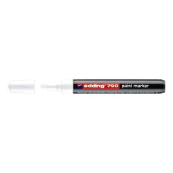 Edding 790 Çok Amaçlı Örtücü Boyama Dekorasyon Markörü 2-4 mm BEYAZ - 1