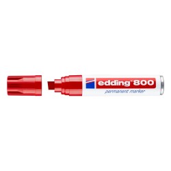 Edding 800 Kesik Uçlu Permanent Marker 12 mm KIRMIZI - 1