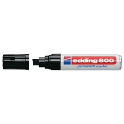 Edding 800 Kesik Uçlu Permanent Marker 12 mm SİYAH - 1