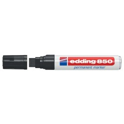 Edding 850 Kesik Uçlu Permanent Marker 16 mm SİYAH - 1