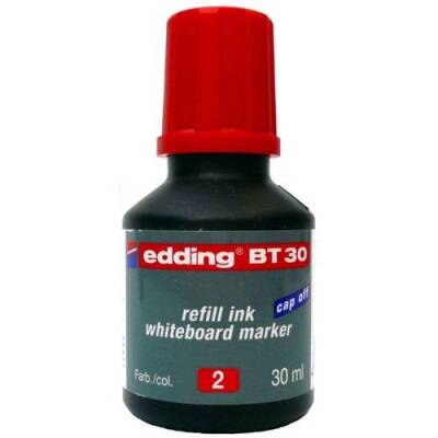 Edding BT30 Whiteboard Marker Ink Yazı Tahtası Kalemi Mürekkebi 30 ml. KIRMIZI - 1