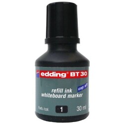 Edding BT30 Whiteboard Marker Ink Yazı Tahtası Kalemi Mürekkebi 30 ml. SİYAH - 1