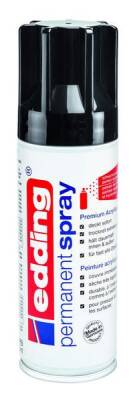 Edding Permanent Sprey Boya 200 ml. 951 PARLAK SİYAH - 1