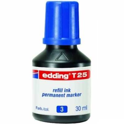 Edding T25 Permanent Marker Mürekkebi 30 ml. MAVİ - 1