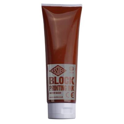 Essdee Block Printing Ink Linol Baskı Boyası 300 ml. BURNT SIENNA - 1