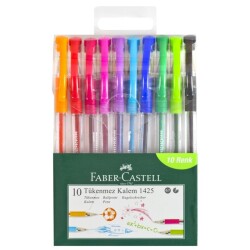 Faber Castell 1425 İğne Uçlu Tükenmez Kalem 10 RENK SET - 1