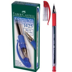 Faber Castell 1425 İğne Uçlu Tükenmez Kalem KIRMIZI 10'lu Kutu - 1
