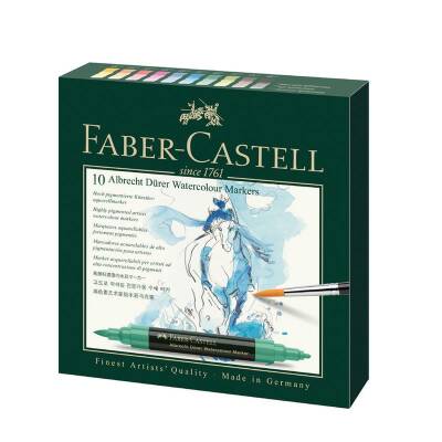 Faber Castell Albrecht Dürer Suluboya Markör 10 Renk - 1