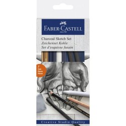 Faber Castell Charcoal Sketch Set Kömür Eskiz Seti - 1