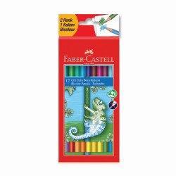 Faber Castell Çift Uçlu Boya Kalemi 12'li 24 Renk - 1