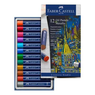 Faber Castell Creative Studio Metalik Yağlı Pastel Boya 12 Renk - 1