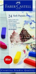 Faber Castell Creative Studio Toz (Soft) Pastel Boya 24 Renk Yarım Boy (Mini) - 1