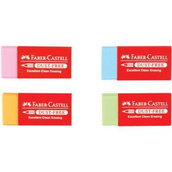 Faber Castell Dust-Free Renkli Silgi 24'lü Kutu - 1