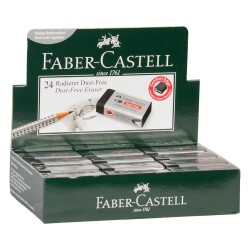 Faber Castell Dust-Free Siyah Silgi 24'lü Kutu - 1