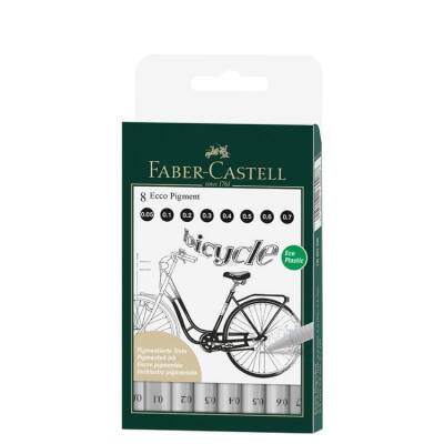 Faber Castell Ecco Pigment Teknik Çizim Kalemi 8'li Set (16 60 08) - 1