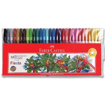 Faber Castell Fiesta Keçeli Kalem 30 Renk - 1