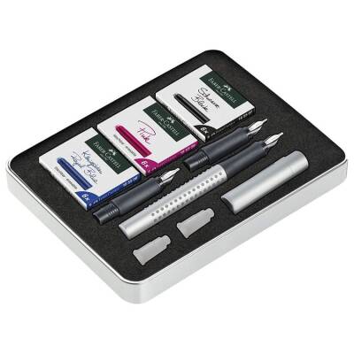 Faber Castell Grip 2011 Kaligrafi Dolma Kalem Hediye Seti - 1