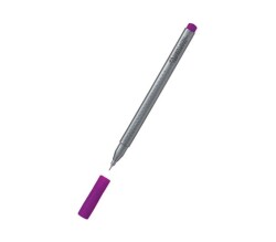 Faber Castell Grip Finepen İnce Uçlu Kalem 0.4 mm Açık Mor - 1
