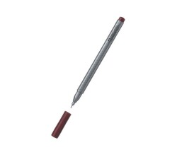 Faber Castell Grip Finepen İnce Uçlu Kalem 0.4 mm Kahverengi - 1