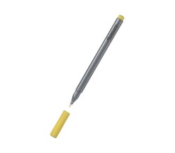 Faber Castell Grip Finepen İnce Uçlu Kalem 0.4 mm Sarı - 1