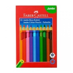 Faber Castell Jumbo Kuru Boya 12 Renk - 1