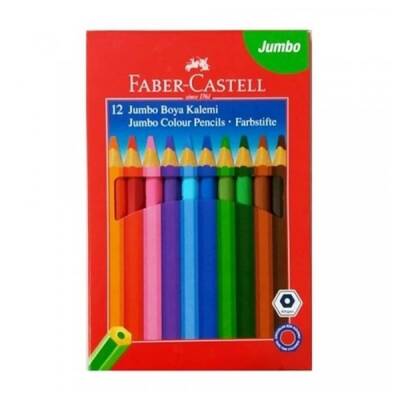 Faber Castell Jumbo Kuru Boya 12 Renk - 1