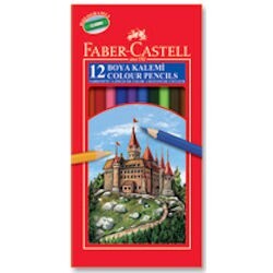 Faber Castell Kuru Boya 12 Renk Tam Boy - 1
