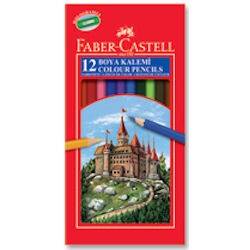 Faber Castell Kuru Boya 12 Renk Tam Boy - 1