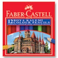 Faber Castell Kuru Boya 12 Renk Yarım Boy - 1