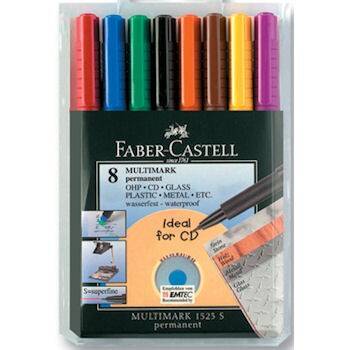 Faber Castell Multimark 1523 Permanent Asetat Kalemi 0.4 mm (S) 8 RENK TAKIM - 1