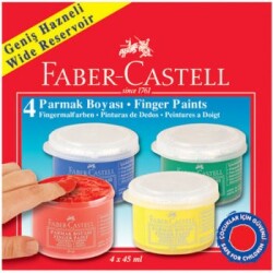 Faber Castell Parmak Boyası 4 Renk x 45 ml. - 1