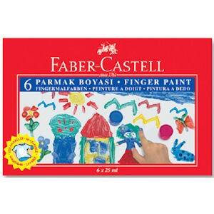Faber Castell Parmak Boyası 6 Renk x 25 ml. - 1