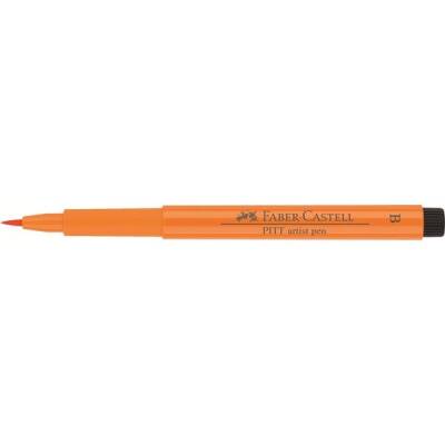 Faber Castell Pitt Artist Pen Çizim Kalemi Fırça Uçlu 113***Orange Glaze (Parlak Turuncu) - 1
