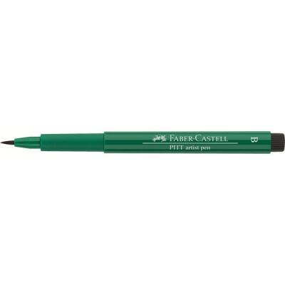 Faber Castell Pitt Artist Pen Çizim Kalemi Fırça Uçlu 264**Dark Phthalo Green (Fitalik Yeşil-Koyu) - 1