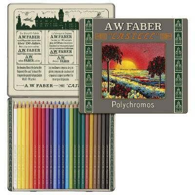 Faber Castell Polychromos A.W.Faber Kuru Boya 24 Renk - 1