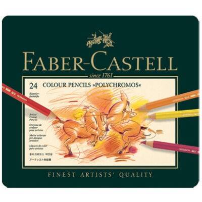Faber Castell Polychromos Kuru Boya 24 Renk - 1
