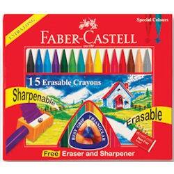 Faber Castell Silinebilir Wax Crayon Mum Boya 15 Renk - 1