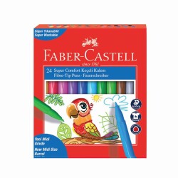Faber Castell Super Comfort Keçeli Kalem 24 Renk - 1